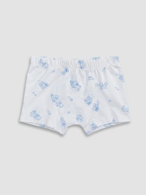Lc Waikiki Yeni Sezon Beyaz Baskılı Erkek Çocuk Boxer