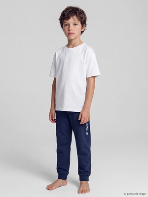 Lc Waikiki Yeni Sezon Lacivert Baskılı Erkek Çocuk Pijama Alt