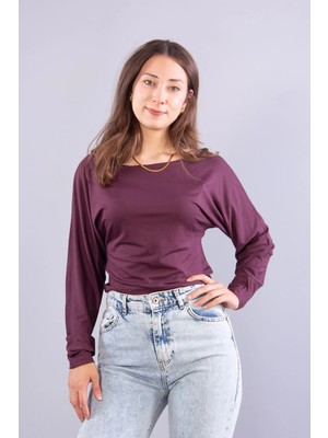 Mckanzie 6895 (N-2653) Kayık Yaka Yarasa Kol Bluz