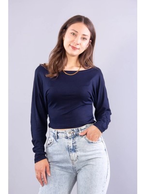 Mckanzie 6895 (N-2653) Kayık Yaka Yarasa Kol Bluz