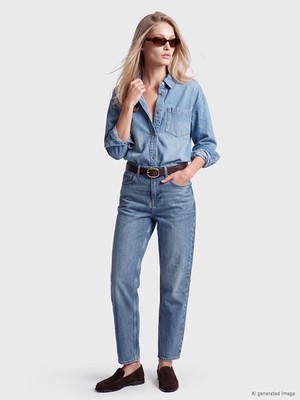 Lc Waikiki Yeni Sezon Indigo Barrel Fit Kadın Jean Pantolon