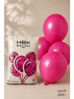 Hbk Balon Pastel 12" Balon Hbk Rubi 100'LÜ
