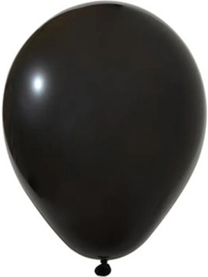 Hbk Balon 12" Siyah Renk Balon 100 Adet