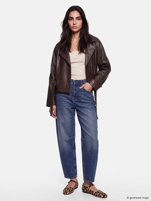 Lc Waikiki Yeni Sezon Indigo Barrel Fit Kadın Jean Pantolon