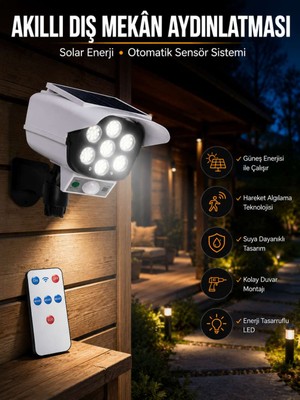 Birsence Kamera Görünümlü Solar Lamba