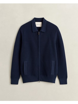 Gant Men's Navy Zip-Up Cardigan