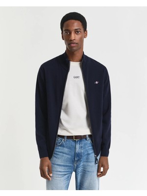 Gant Men's Navy Regular Fit Cardigan
