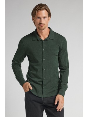 Intimissimi Long Sleeve Merino Wool Men's Shirt
