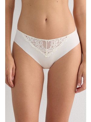 Intimissimi Pretty Flowers Seamless Lace Cotton Briefs