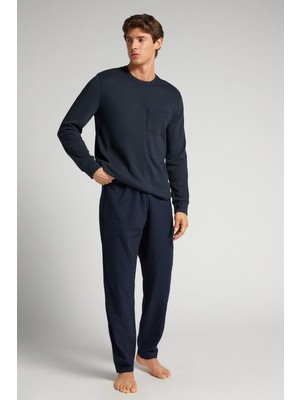 Intimissimi Pinstripe Cotton Long Pajamas