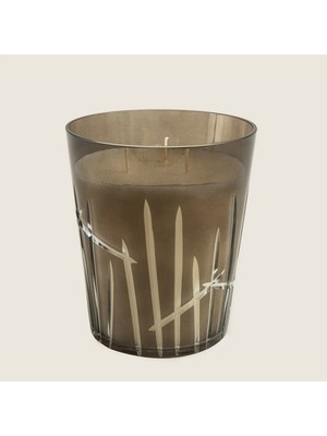 Chakra Pea Glass Candle Holder L Anthracite