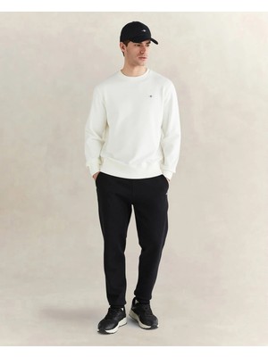 Gant Men's Black Regular Fit Logo Sweatpants