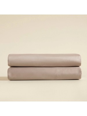 Chakra Alana %100 Cotton Single Fitted Sheet 100X200 cm Stone