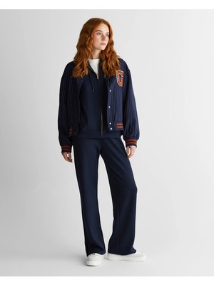 Gant Women's Navy Standard Fit Sweatpants