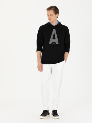 Cacharel White Jogger Fit Cargo Pocket Sweatpants