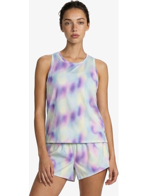 Brooks Dash Tank Printed Women's Blue Tank Top