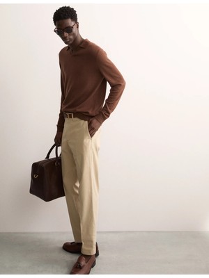 Marks & Spencer Tailored Fit Chino Trousers
