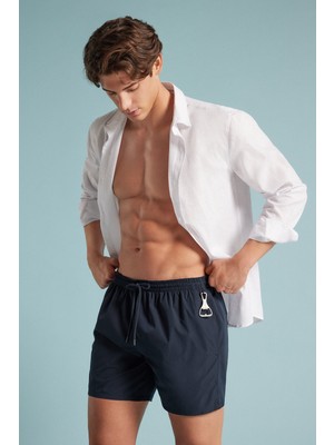 Intimissimi Mid-Length Solid Color Swim Shorts