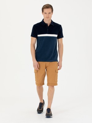 Cacharel Camel Slim Fit Denim Bermuda Shorts