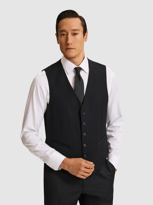 Cacharel Black Slim Fit Vest