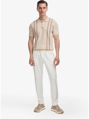 Cacharel Ecru Slim Fit Ribbed Sweatpants