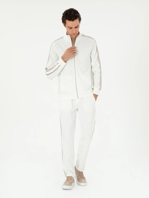 Cacharel Ecru Regular Fit Straight Leg Sweatpants