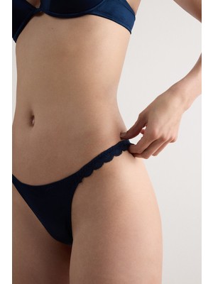 Intimissimi Silk And Lace Thong