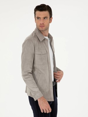 Cacharel Stone Faux Leather Jacket