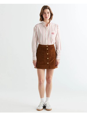 Gant Women's Brown Regular Fit Skirt