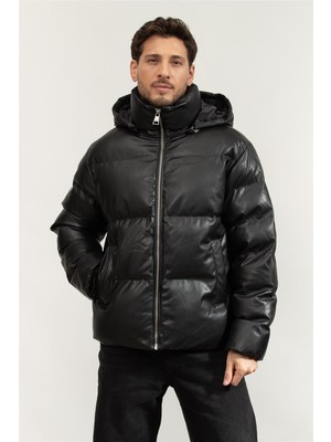 Karl Lagerfeld Men's Puffer Jacket Black