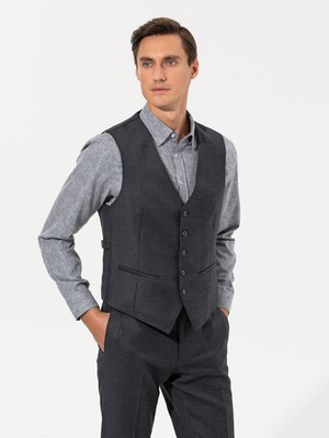 Cacharel Black Slim Fit Vest