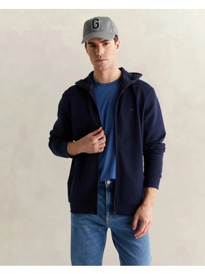 Gant Men's Navy Zip-Up Cardigan