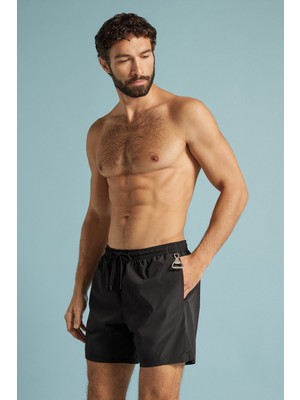 Intimissimi Mid-Length Solid Color Swim Shorts