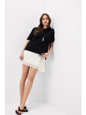 Intimissimi Cotton Short Sleeve Boxy Fit Blouse