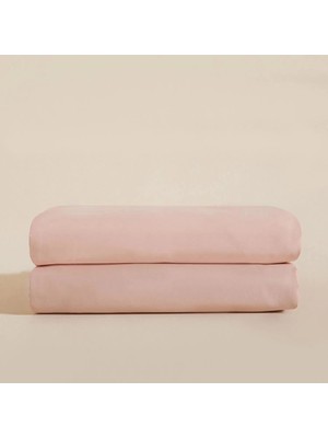 Chakra Classic Bamboo King Size Flat Sheet 280X290 cm Salmon