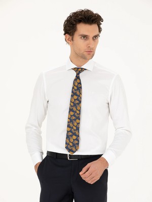 Cacharel White Slim Fit Cotton Classic Shirt