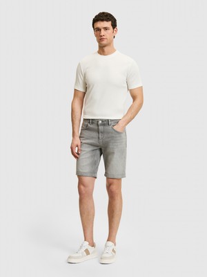 Cacharel Grey Regular Fit Denim Bermuda Shorts