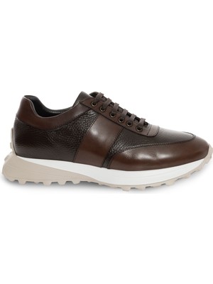 Cacharel Brown Eva Sole %100 Leather Sneakers