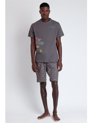 Admas Men's Pajama Set Grey