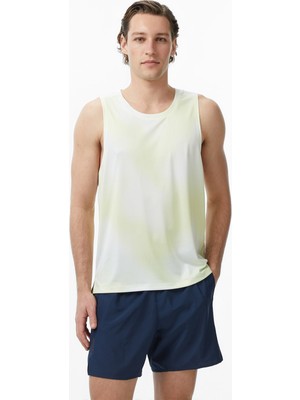 Brooks Dash Singlet Printed Men's Yellow Tank Top