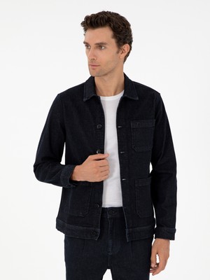 Cacharel Dark Navy Regular Fit Denim Jacket