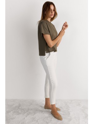 Intimissimi Cotton Short Sleeve Boxy Fit Blouse
