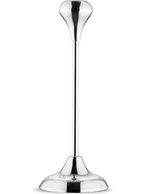Jumbo Minerva Silver Medium Steel Candle Holder - Steel