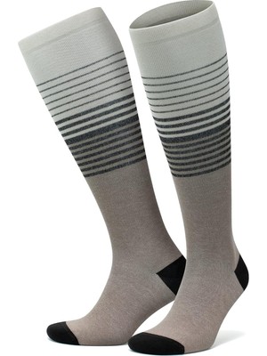 Tr Erkek ve Kadın Için Renkli Bambu (15-20 mm Hg) Basınçlı Uçuş Seyahat Çorabı 3590