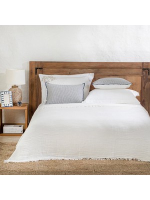Chakra Marfa Single Pique Blanket 160X220 cm White