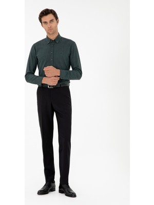 Cacharel Black Slim Fit Trousers