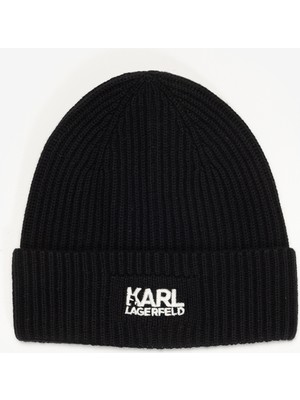 Karl Lagerfeld Men's Beanie Black