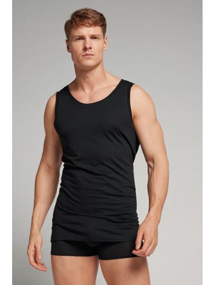 Intimissimi Crew Neck Extrafine Pima Cotton Tank Top