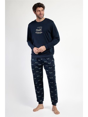 Admas Old School Men's Pajama Set Multicolor