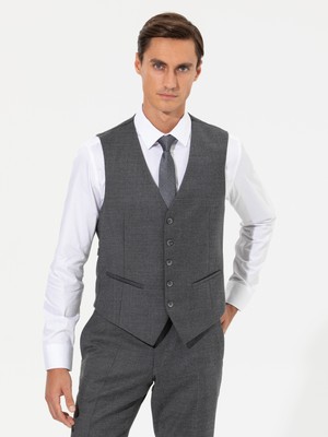 Cacharel Grey Slim Fit Vest